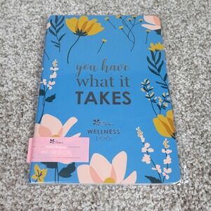 Erin Condren PetitePlanner Wellness Log Blue Floral Journal 5.7x8.25 NEW